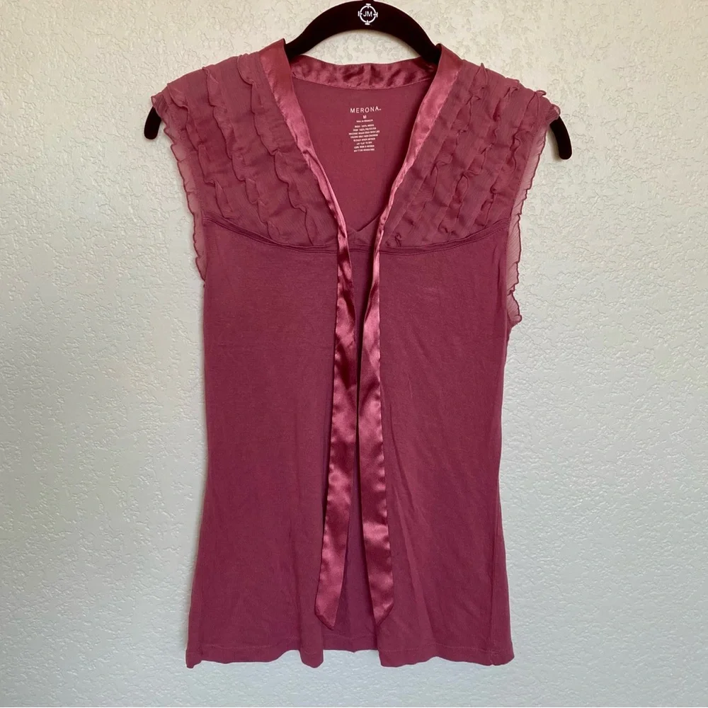 Rose Ruffled Blouse - Picture 1 of 3